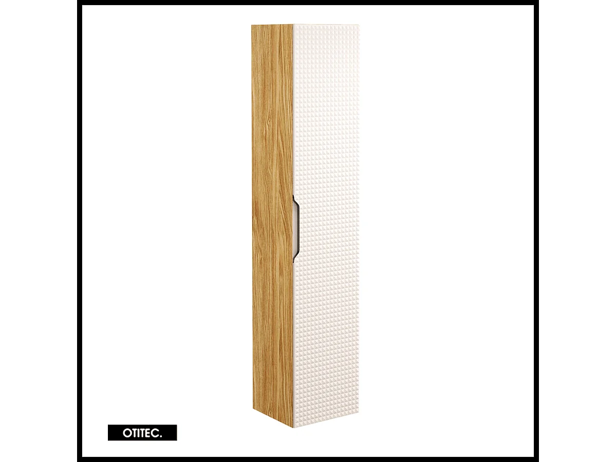 Ensemble de meuble de salle de bain - 160 cm - avec 2 vasque à poser - avec plan - avec colonne - 4 tiroirs - SETTA