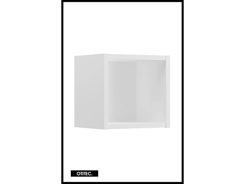 Ensemble de meuble de salle de bain - 60 cm - Oak/Blanc - avec vasque à poser - avec plan - avec colonne - 2 portes - VOLTA Oak