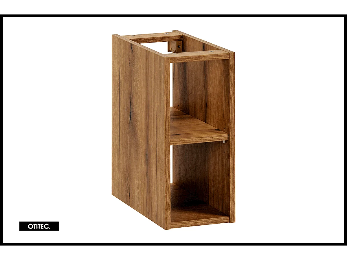 Ensemble de meuble de salle de bain - 180 cm - avec 2 vasques à poser - avec plan - avec colonne et Miroirs - 2 tiroirs - MINO