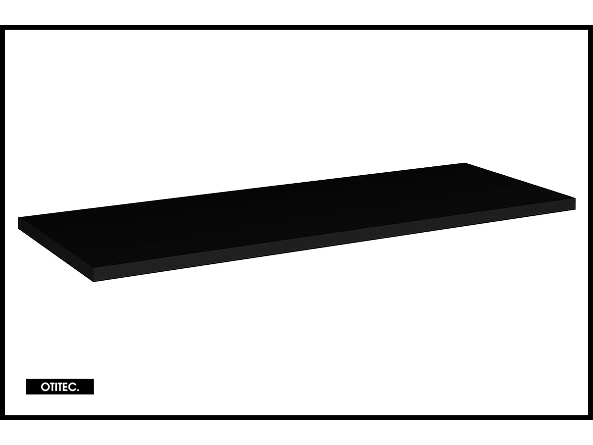 Ensemble de meuble de salle de bain - 100 cm - Noir/Oak - avec vasque à poser - avec plan - avec colonne - 4 tiroirs - VOLTA Oak