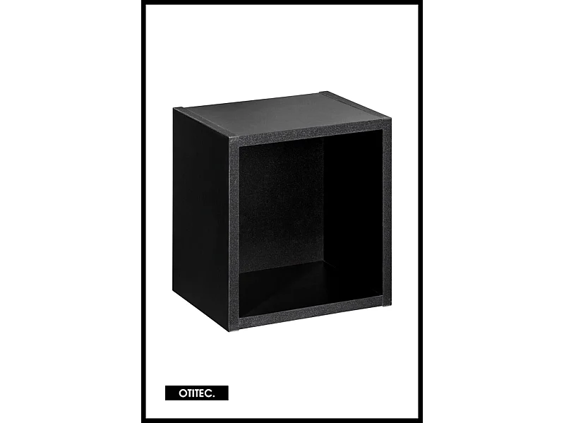 Ensemble de meuble de salle de bain - 100 cm - Noir/Oak - avec vasque à poser - avec plan - avec colonne - 4 tiroirs - VOLTA Oak