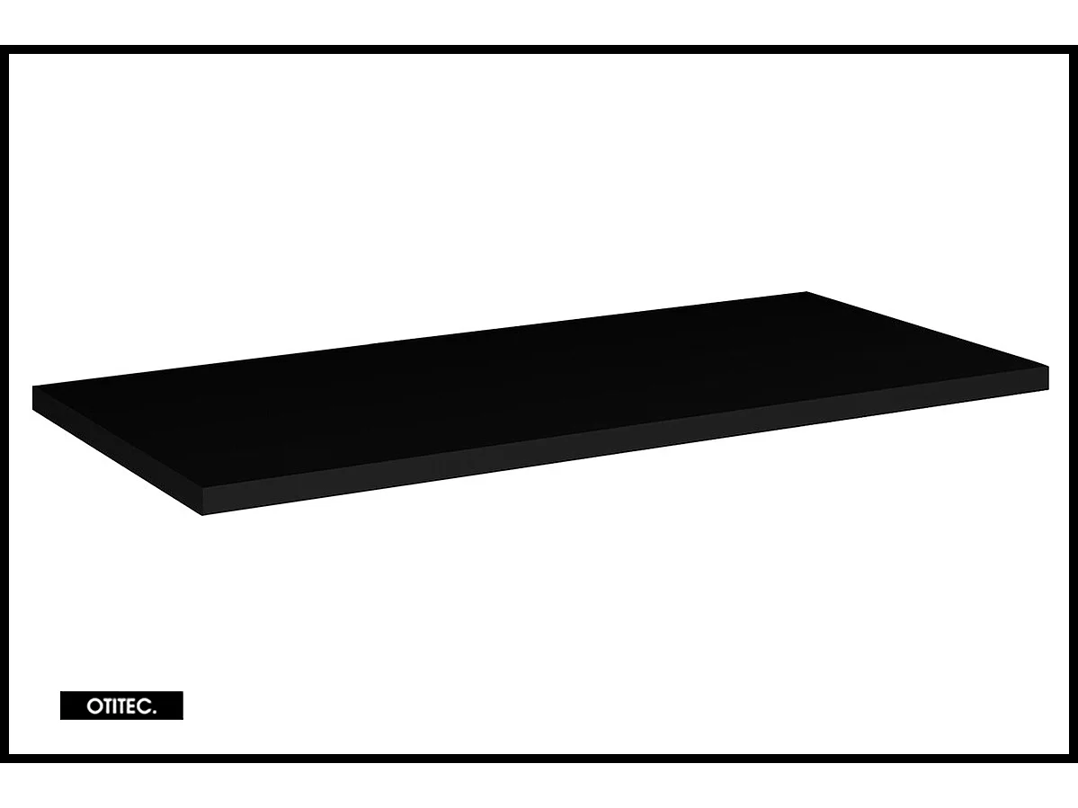 Ensemble de meuble de salle de bain - 90 cm - Noir/Oak - avec plan - avec colonne - 2 tiroirs - VOLTA Oak