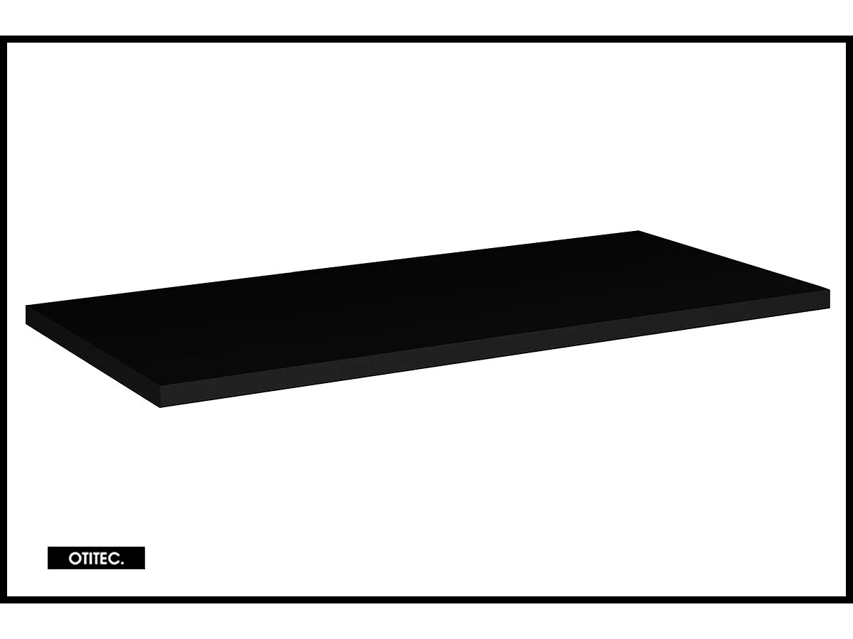 Ensemble de meuble de salle de bain - 90 cm - Noir/Oak - avec plan - avec colonne - 2 tiroirs - VOLTA Oak