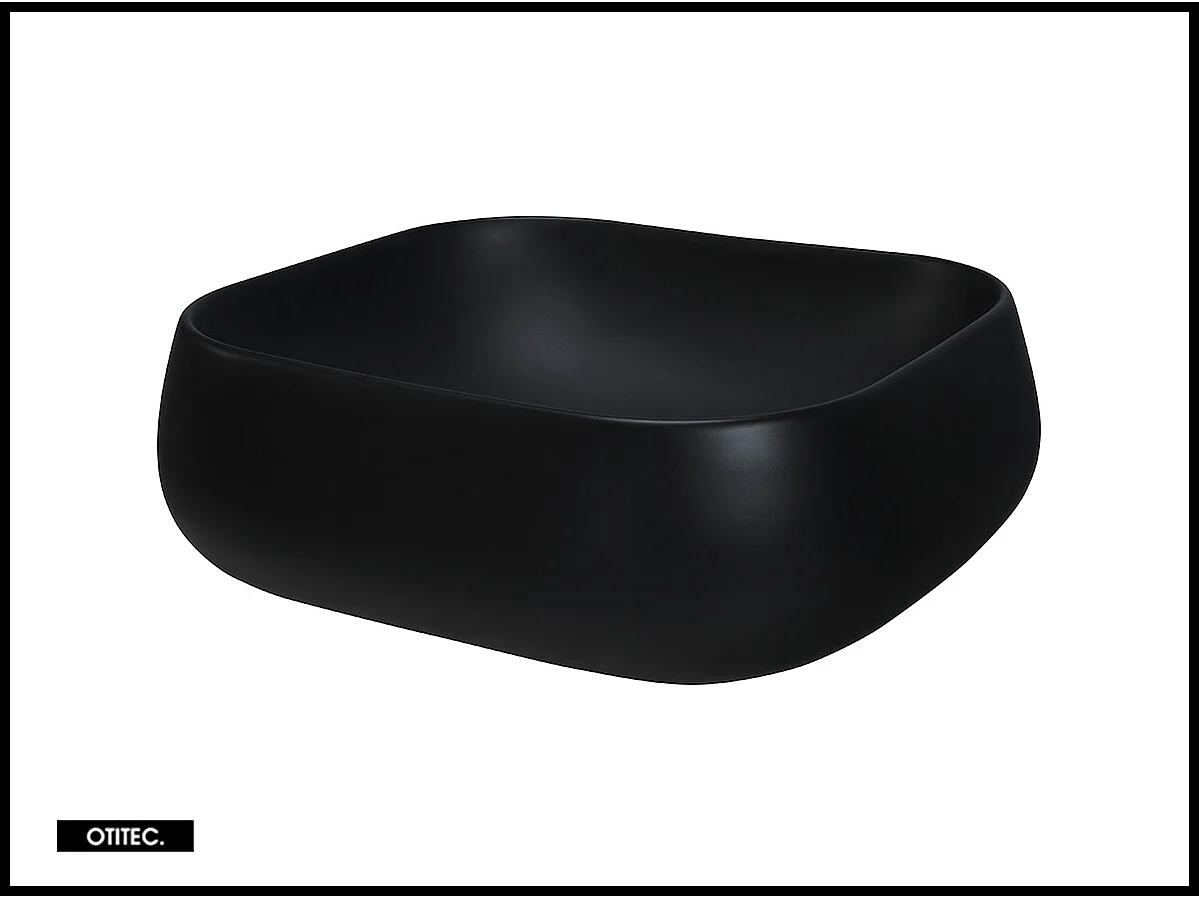 Ensemble de meuble de salle de bain - 90 cm - avec vasque à poser - avec plan - avec colonne - 3 tiroirs - SETTA