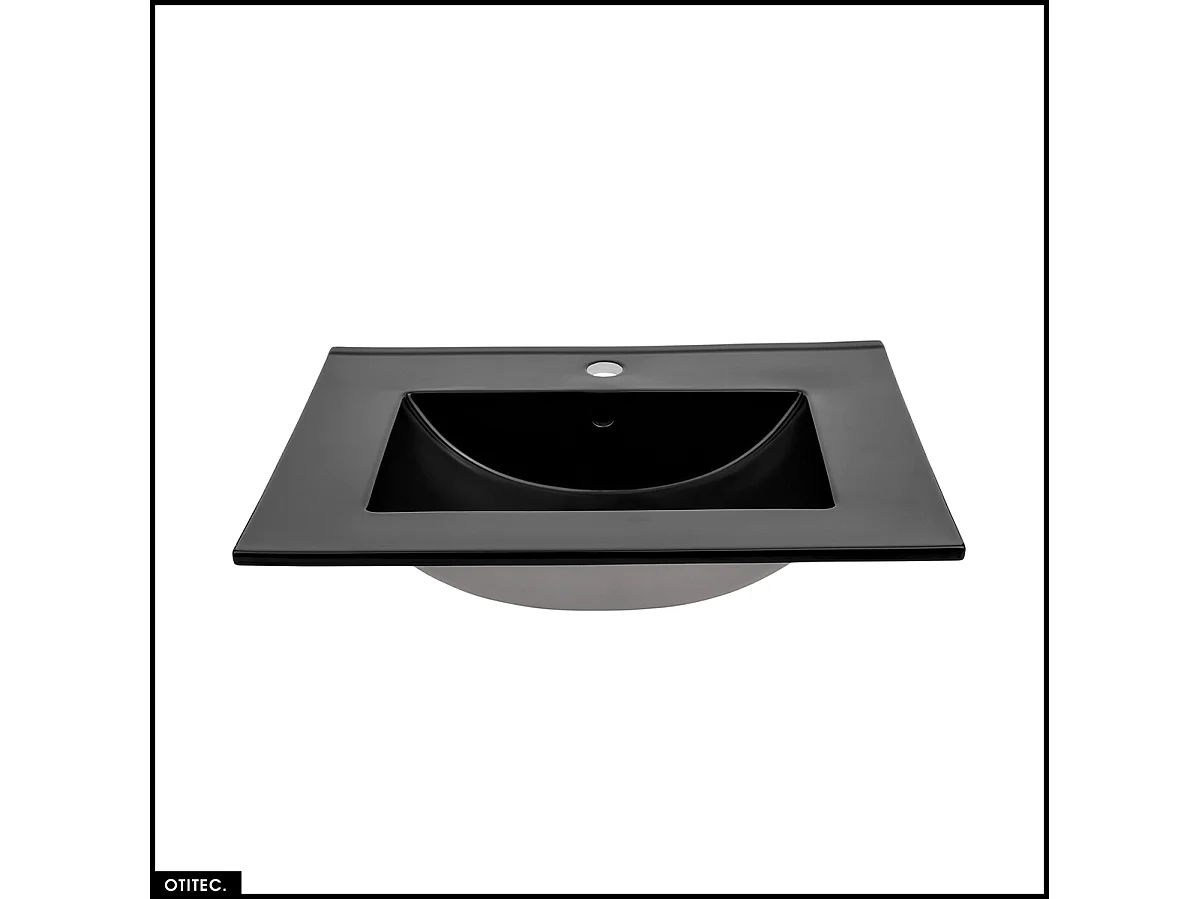 Ensemble de meubles sous vasque - 60 cm - avec Vasque - Colonne - Miroir LED - WOTANIA