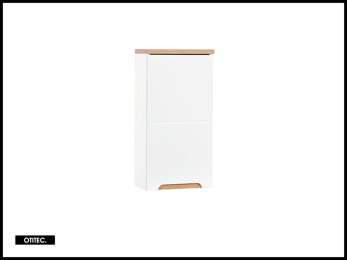 Ensemble meuble de salle de bain - 80 cm - avec vasque à encastrer - avec colonne - avec Armoire Miroir - BALI WHITE