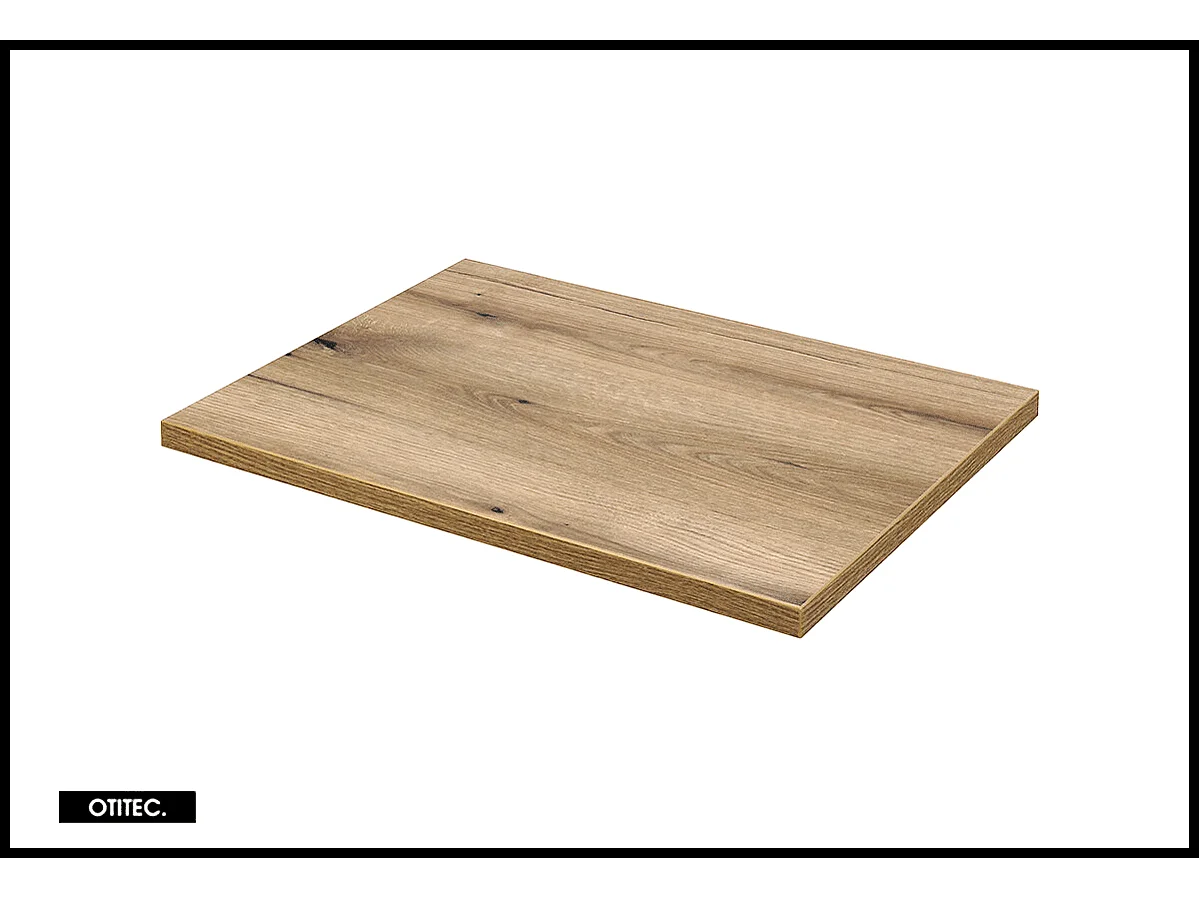 Ensemble de meuble de salle de bain - 60 cm - avec vasque à poser - avec plan - avec colonne et Miroir - 1 tiroir - MINO