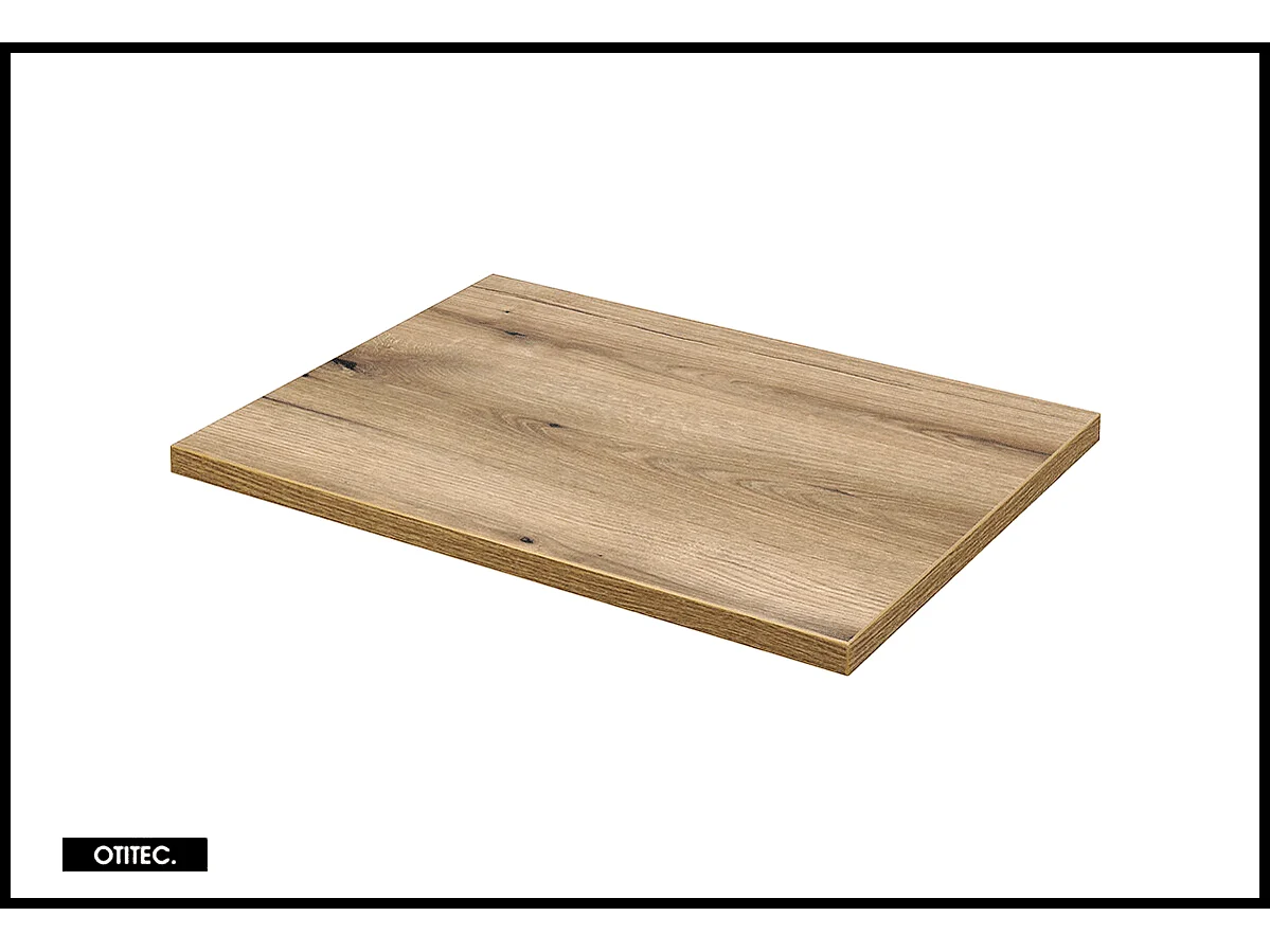 Ensemble de meuble de salle de bain - 60 cm - avec vasque à poser - avec plan - avec colonne et Miroir - 1 tiroir - MINO