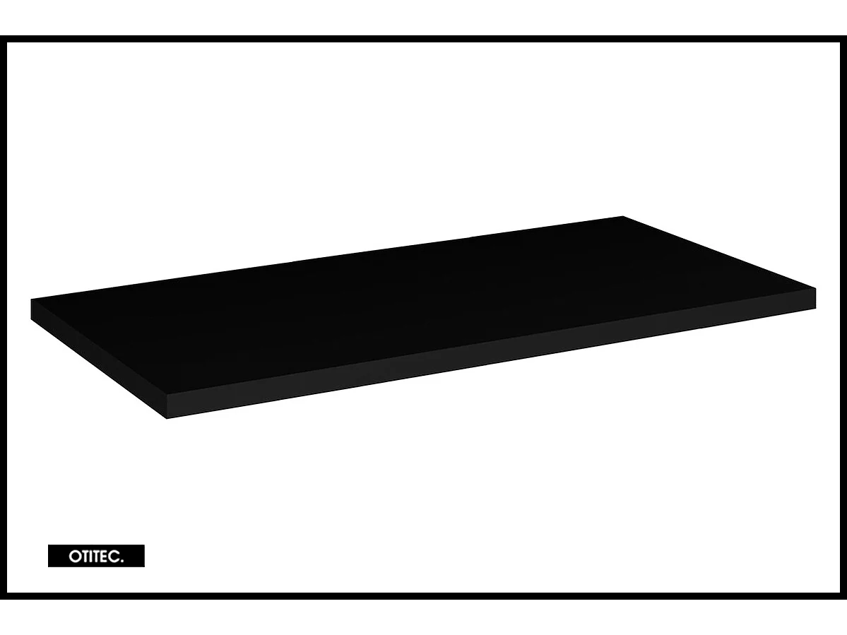 Ensemble de meuble de salle de bain - 80 cm - Noir/Oak - avec plan - avec colonne - 2 portes - VOLTA Oak