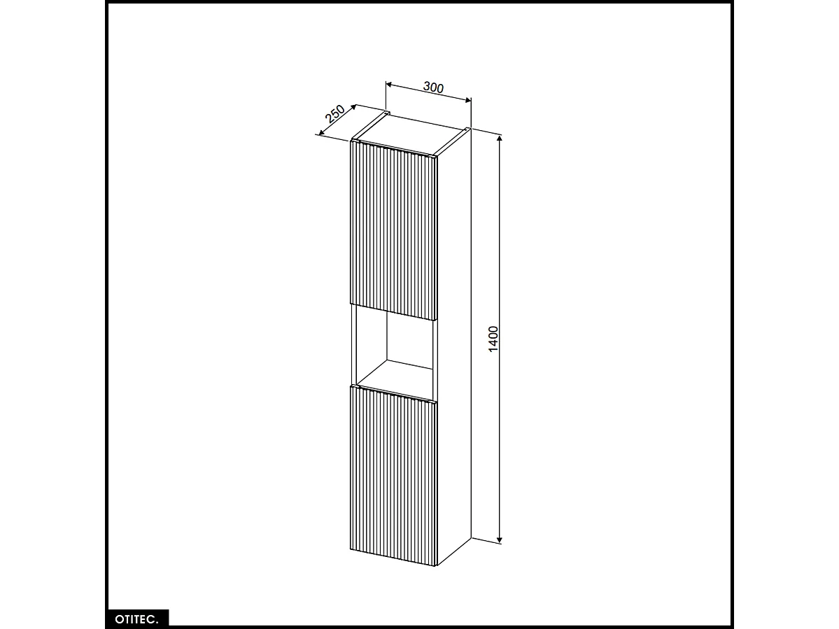 Ensemble de meubles sous vasque - 120 cm - avec Plan - 2 Vasques - Colonne - Cube - ROSEAU