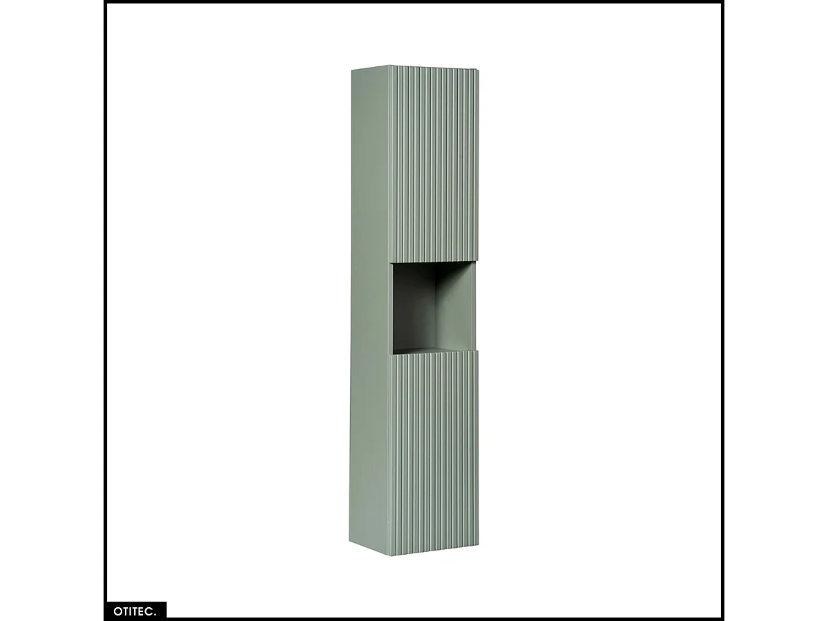 Ensemble de meubles sous vasque - 120 cm - avec Plan - 2 Vasques - Colonne - Cube - ROSEAU