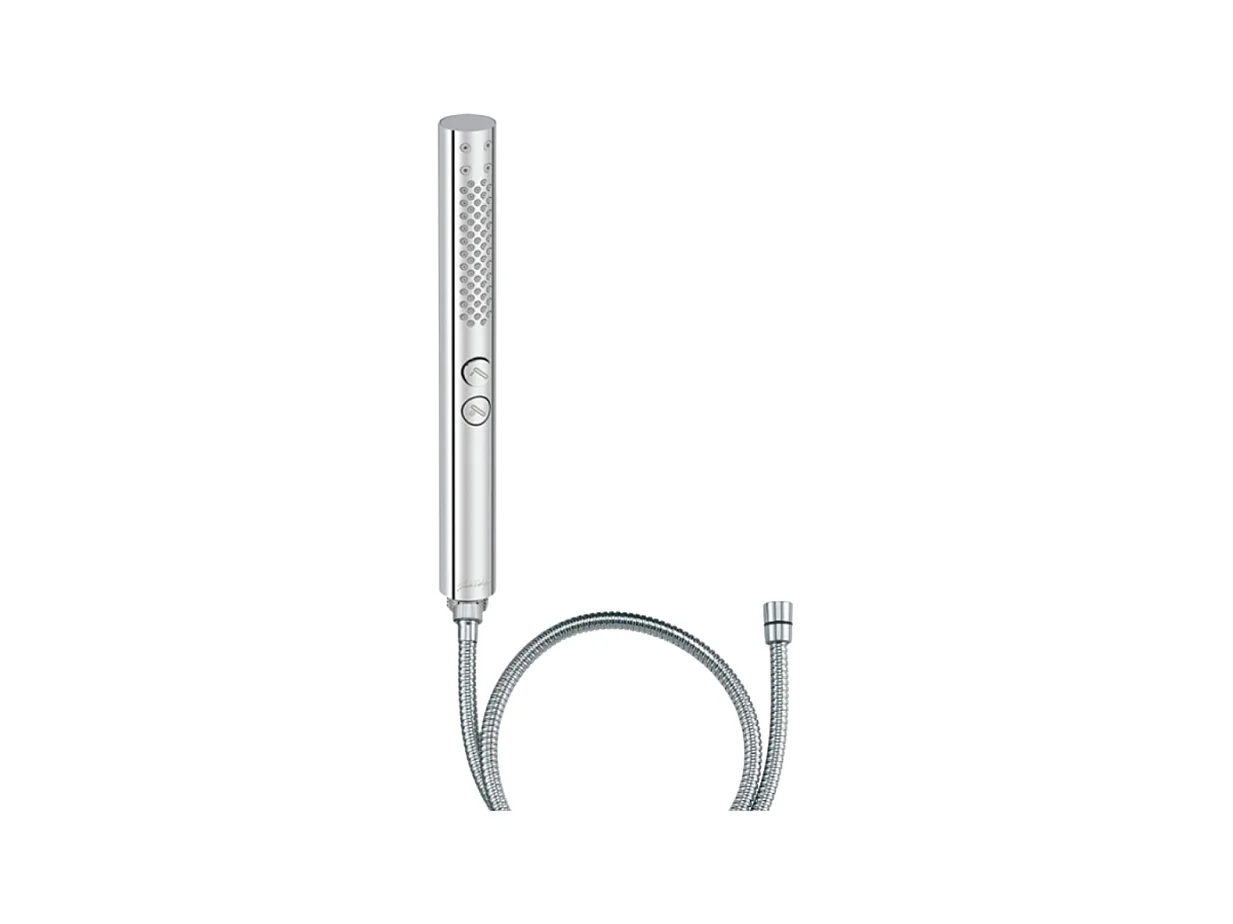 Pommeau de douche JACOB DELAFON Shift+ rond 2 jets chromé + flexible 175 cm métal