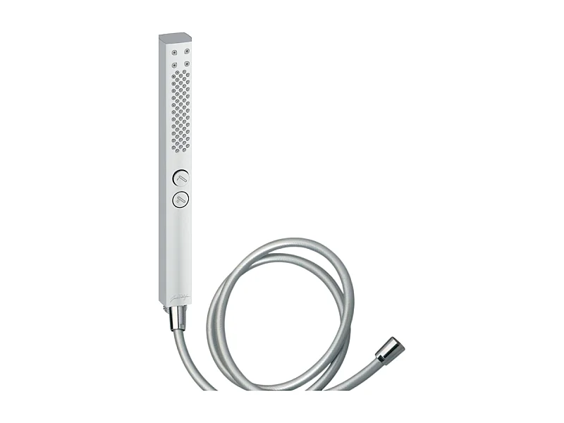 Pommeau de douche JACOB DELAFON Shift+ carré 2 jets chromé + flexible
