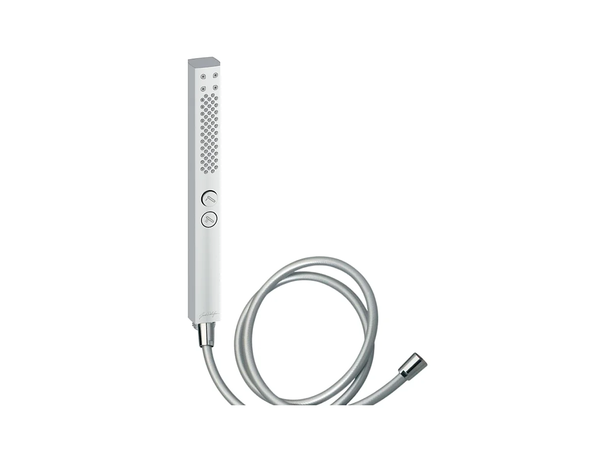 Pommeau de douche JACOB DELAFON Shift+ carré 2 jets chromé + flexible