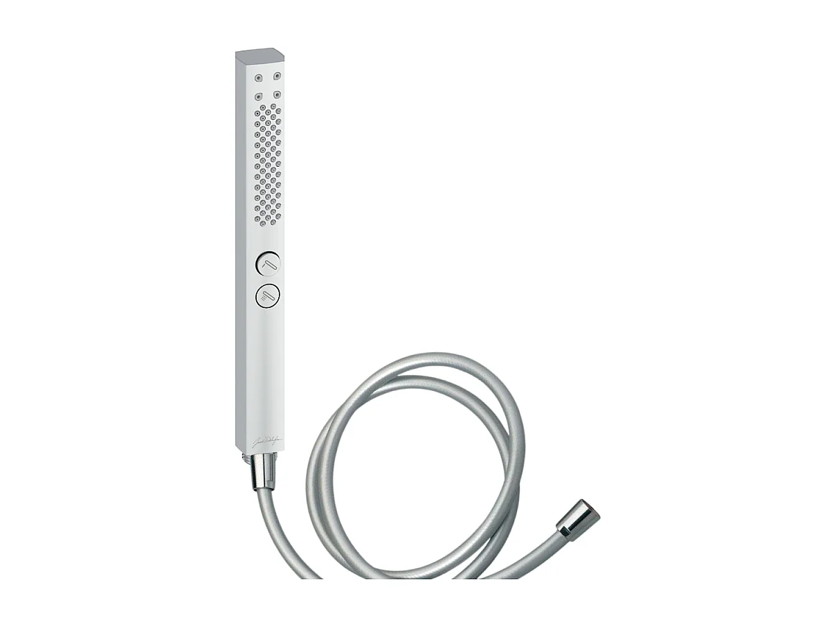 Pommeau de douche JACOB DELAFON Shift+ carré 2 jets chromé + flexible