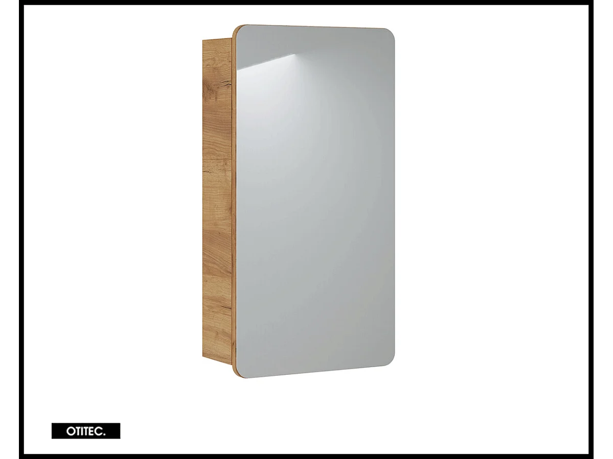 Armoire miroir de salle de bain - 40 cm - 1 porte - PASTI