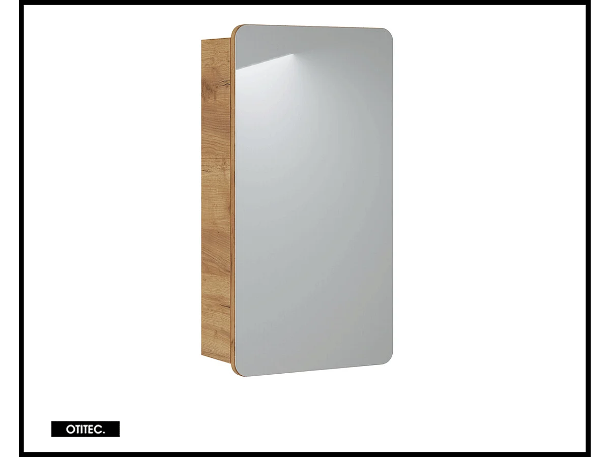 Armoire miroir de salle de bain - 40 cm - 1 porte - PASTI