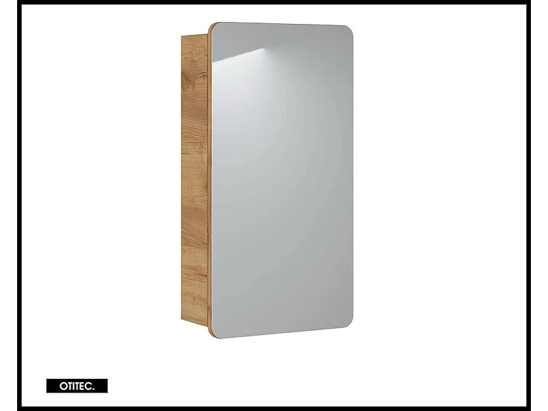 Armoire miroir de salle de bain - 40 cm - 1 porte - PASTI
