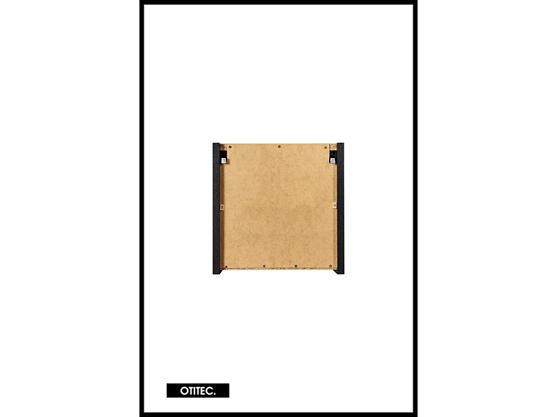 Caisson meuble haut de salle de bain - 30x30 cm - Noir Mat - VOLTA