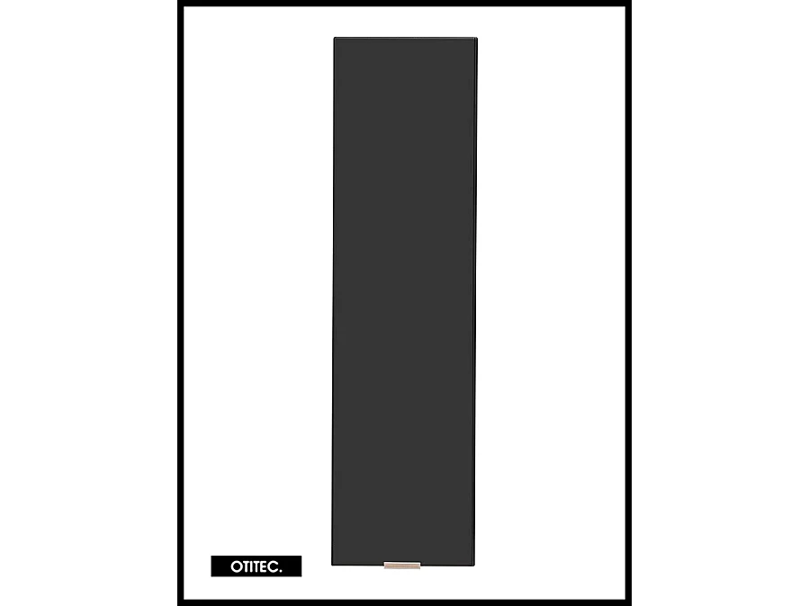 Armoire de salle de bain - 75 cm - Noir Mat - LISOA