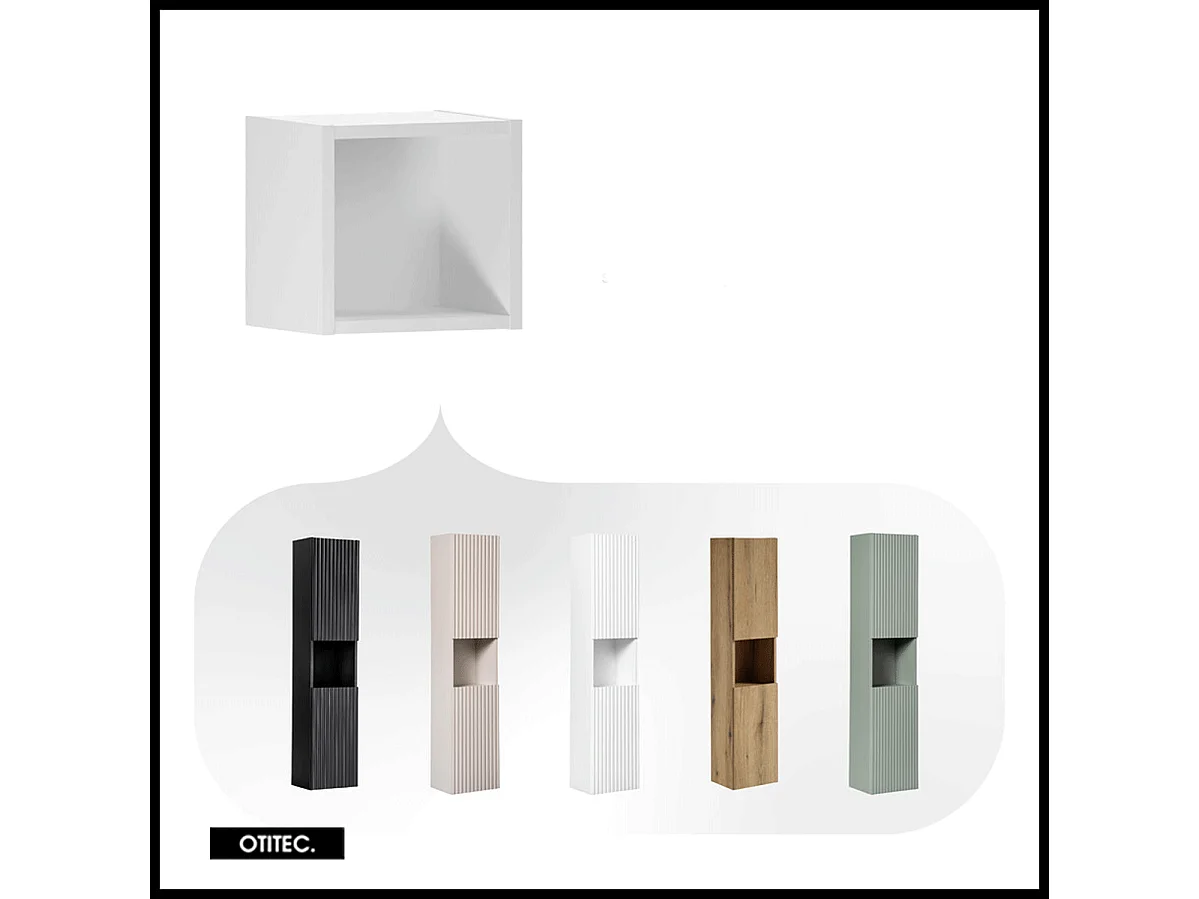 Cube de rangement - 25 cm - Blanc - VOLTA