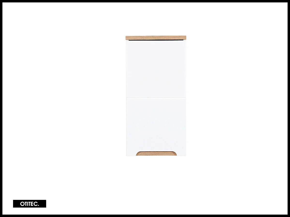 Meuble haut de salle de bain de 35 cm - Blanc - 1 porte - BALI