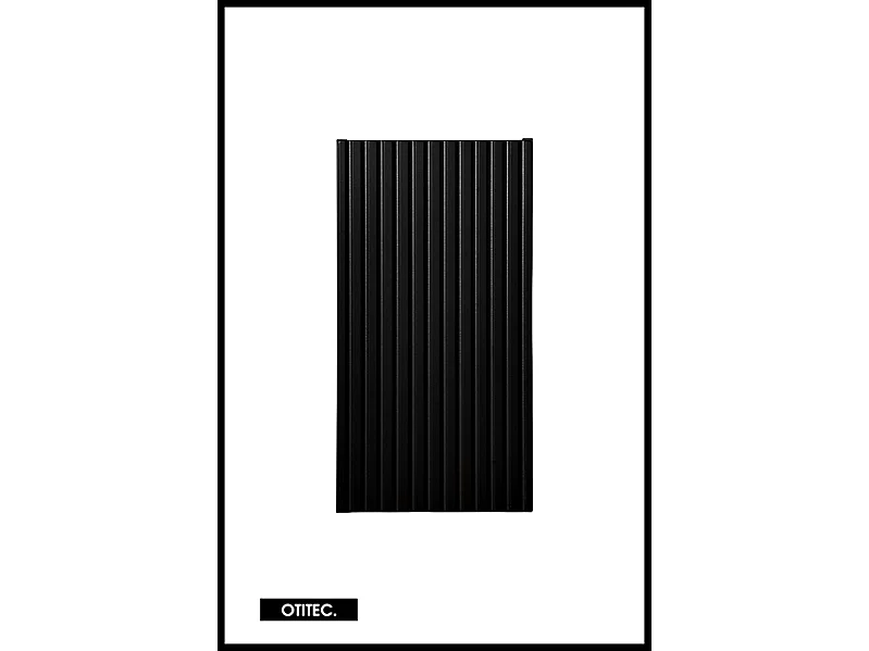 Meuble haut de salle de bain - 55 cm - Noir Mat - VOLTA