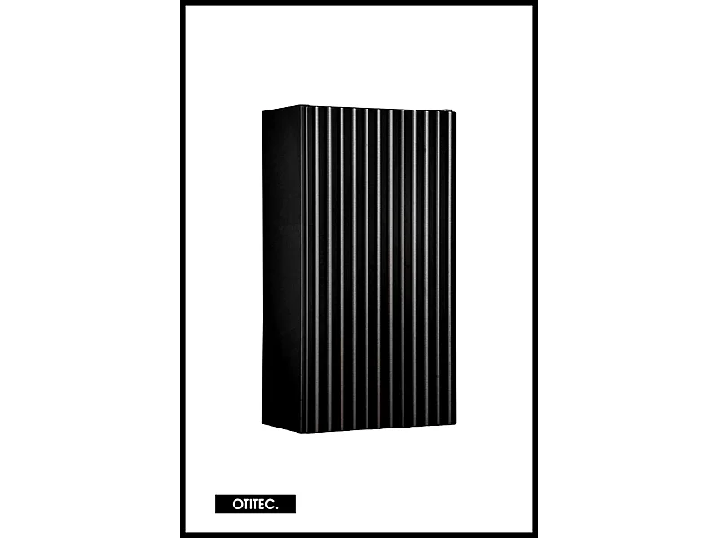 Meuble haut de salle de bain - 55 cm - Noir Mat - VOLTA