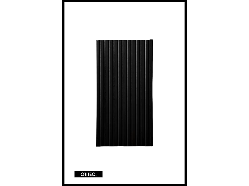 Meuble haut de salle de bain - 55 cm - Noir Mat - VOLTA