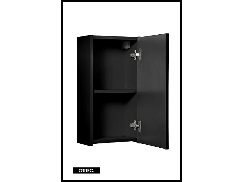 Meuble haut de salle de bain - 55 cm - Noir Mat - VOLTA