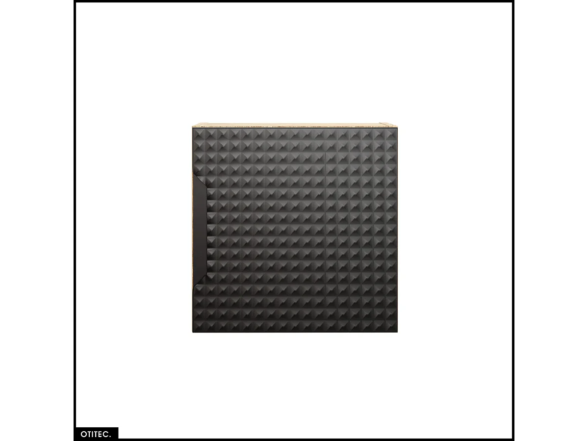Cube de rangement - 35x35 cm - Noir Mat - SETTA
