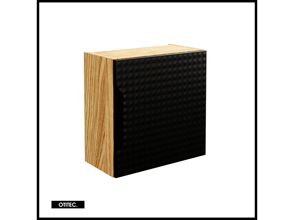 Cube de rangement - 35x35 cm - Noir Mat - SETTA