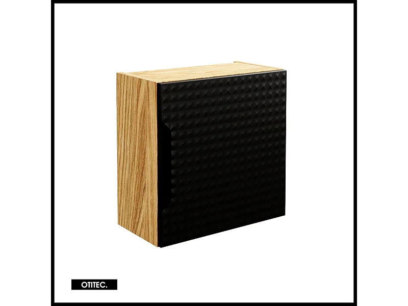Cube de rangement - 35x35 cm - Noir Mat - SETTA