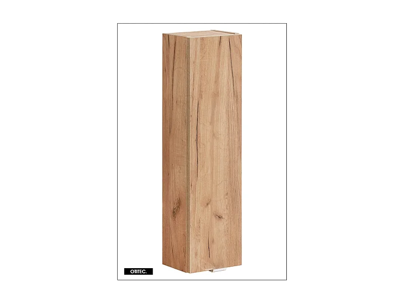 Meuble haut de salle de bain de 75 cm - Oak - 1 porte - LISOA