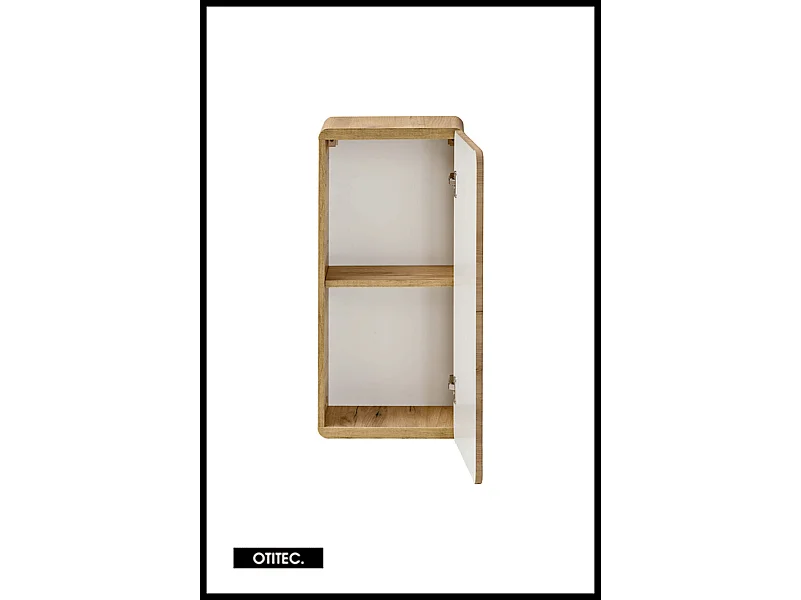 Meuble haut de salle de bain de 70 cm - Oak - 1 porte - PASTI CRAFT