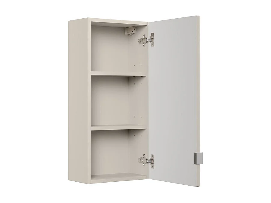 Meuble haut de salle de bain de 75 cm - Cachemire Mat - 1 porte - ASTRA