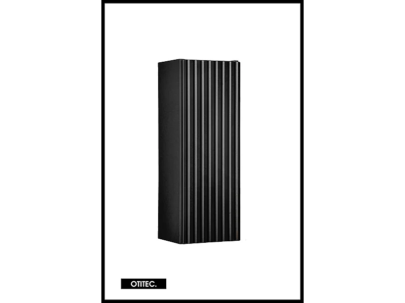 Meuble haut de salle de bain - 55 cm - Noir Mat - VOLTA