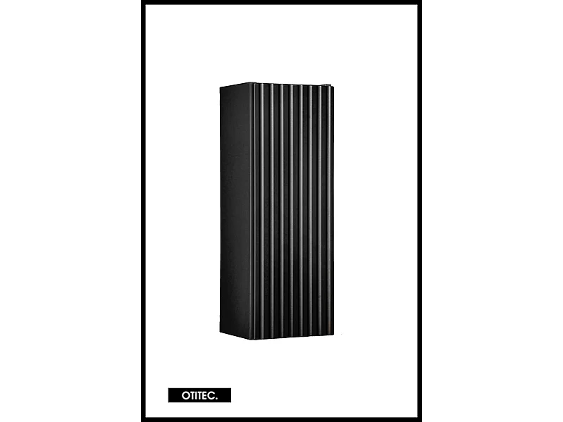 Meuble haut de salle de bain - 55 cm - Noir Mat - VOLTA