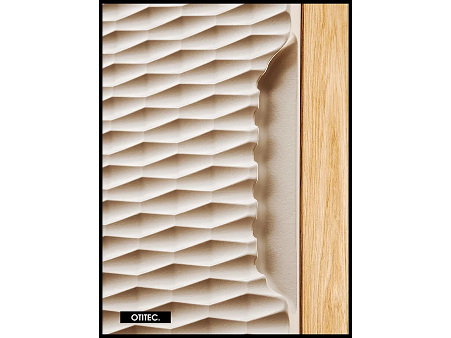 Cube de rangement haut de salle de bain - 35x35 cm - Beige - 1 porte - SEA