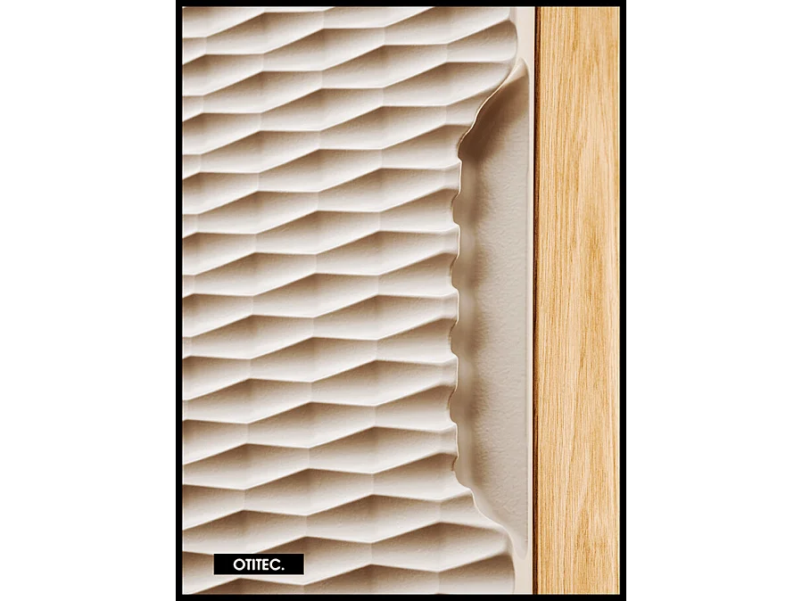 Cube de rangement haut de salle de bain - 35x35 cm - Beige - 1 porte - SEA