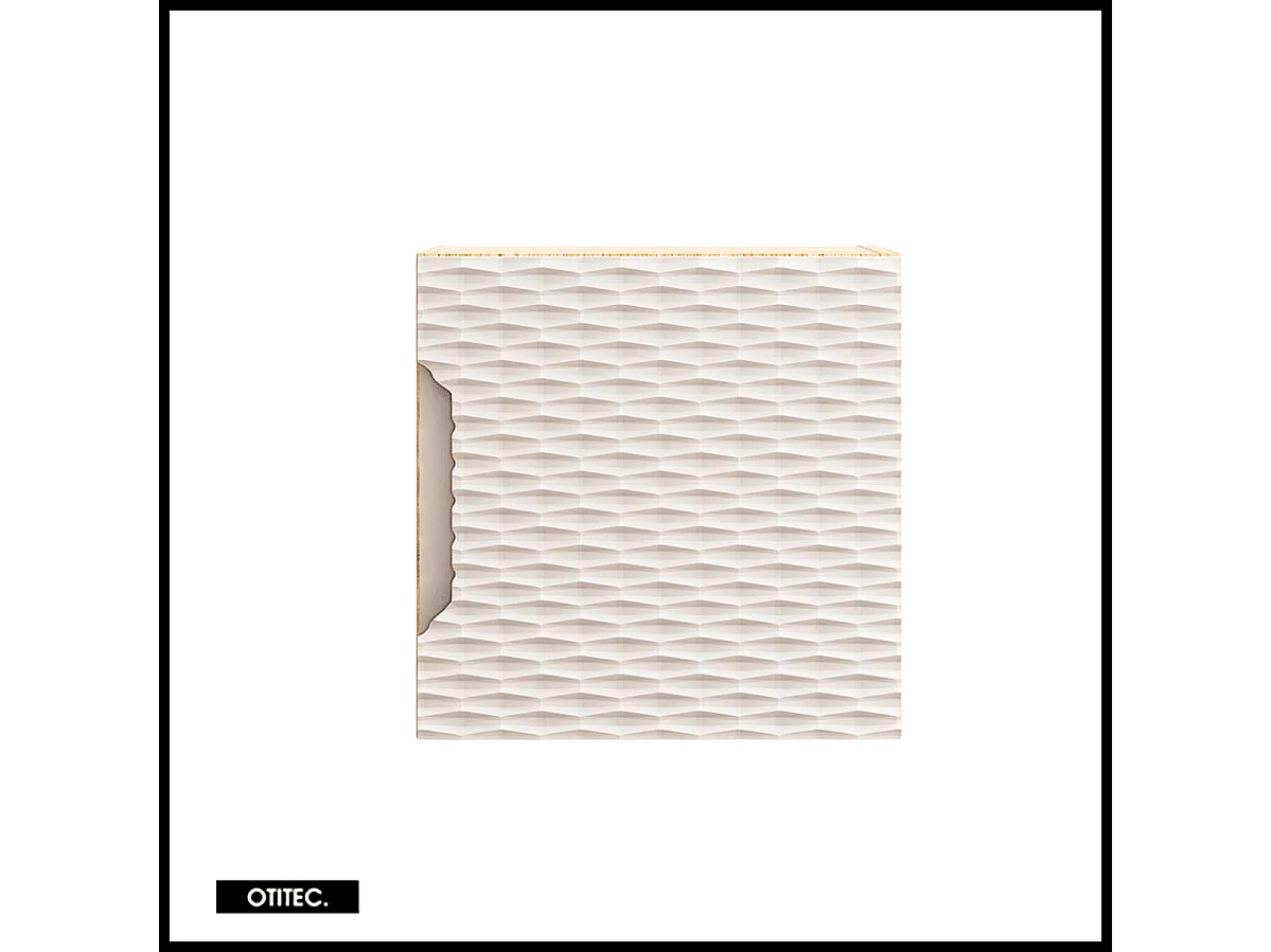 Cube de rangement haut de salle de bain - 35x35 cm - Beige - 1 porte - SEA