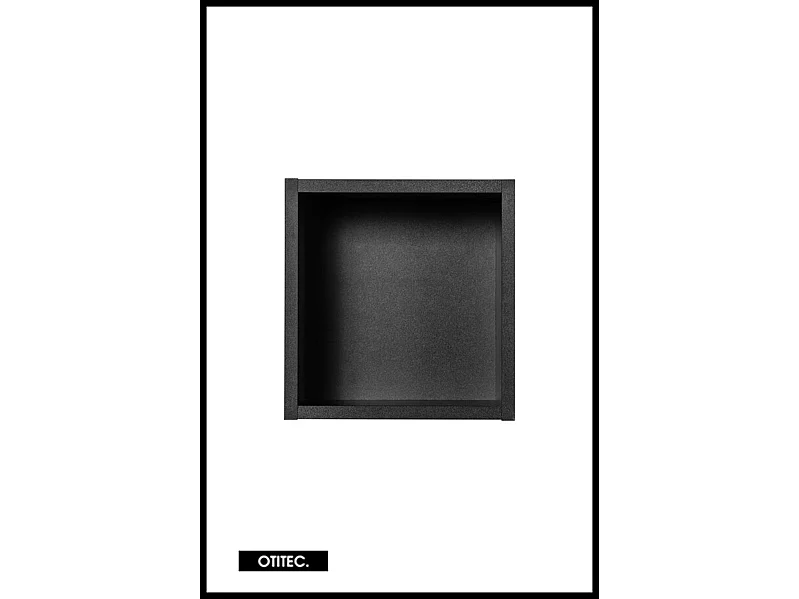 Cube de rangement - 25 cm - Noir Mat - VOLTA