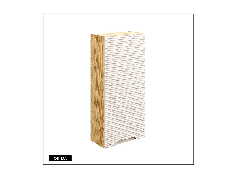 Meuble haut de salle de bain de 75 cm - Beige - 1 porte - SEA
