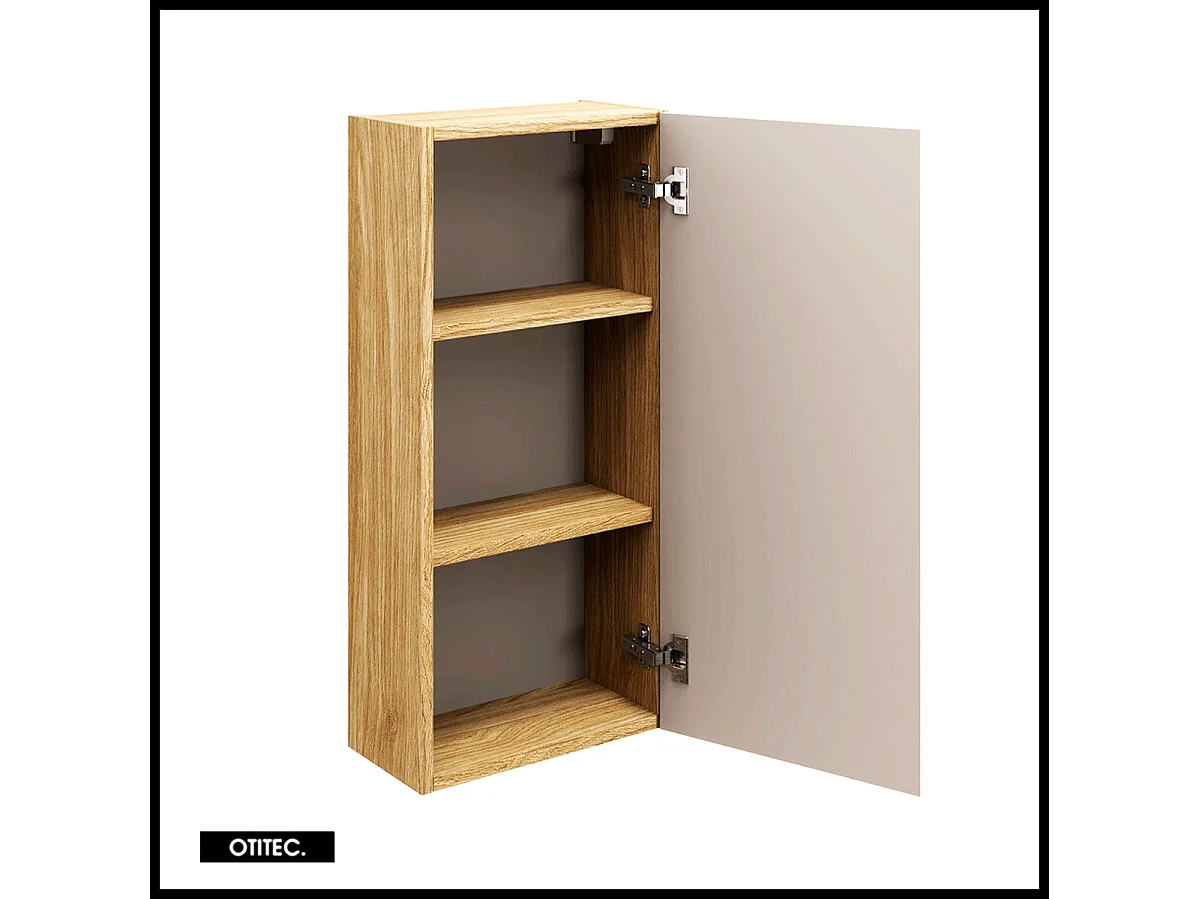Meuble haut de salle de bain de 75 cm - Beige - 1 porte - SEA