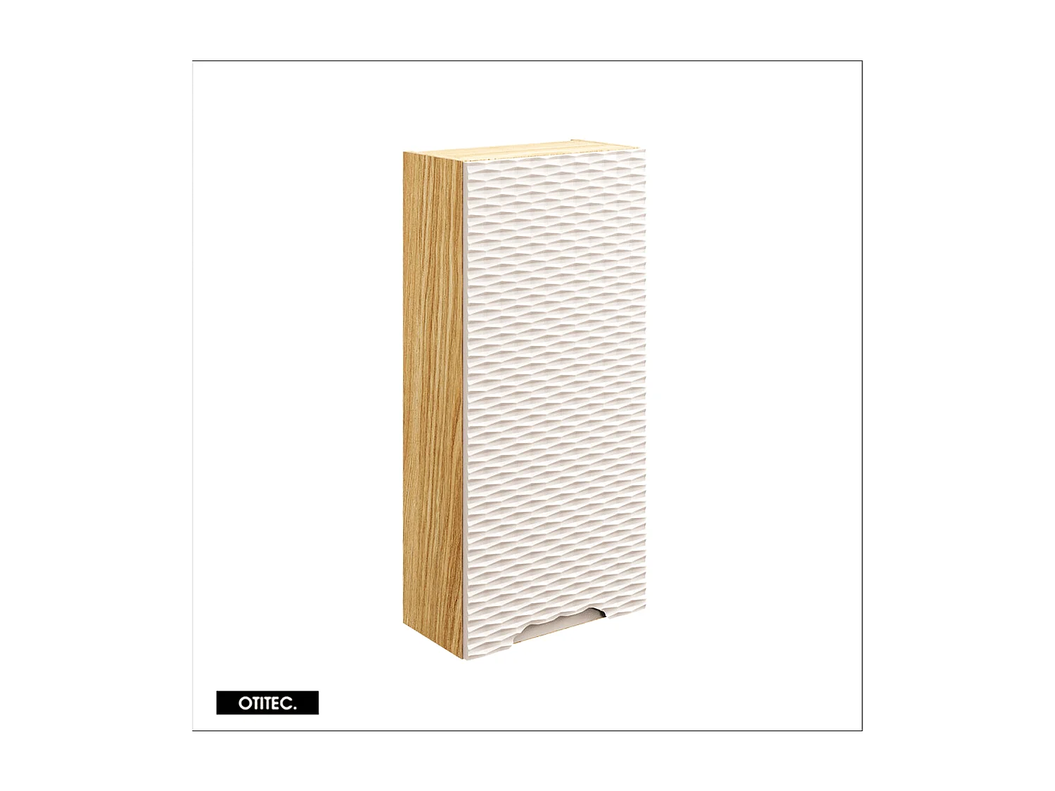 Meuble haut de salle de bain de 75 cm - Beige - 1 porte - SEA