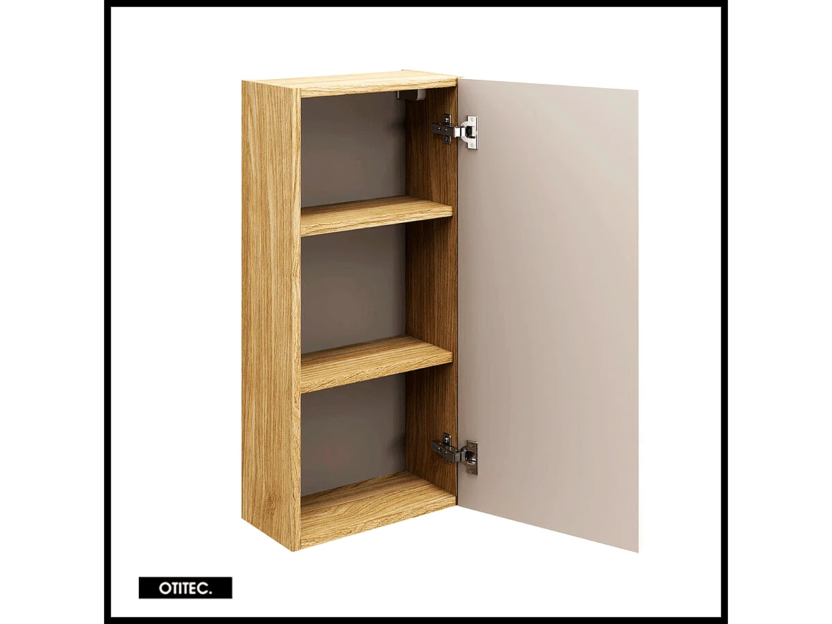 Meuble haut de salle de bain de 75 cm - Beige - 1 porte - SEA