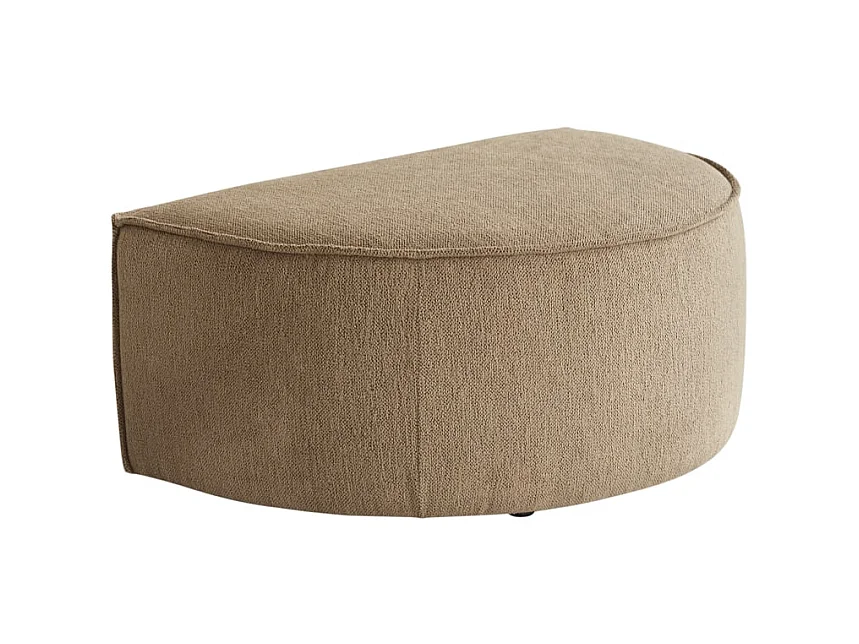 Repose-pieds en tissu camel Dario, 1 place