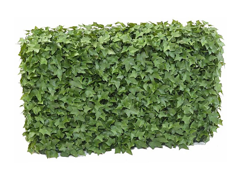 Haie artificielle haute gamme Spécial extérieur / Lierre artificiel Vert - Dim : 75 x 25 x 90 cm