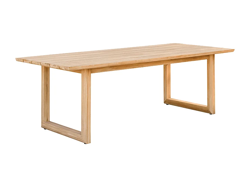 Table de jardin en bois de teck massif 245 Noah