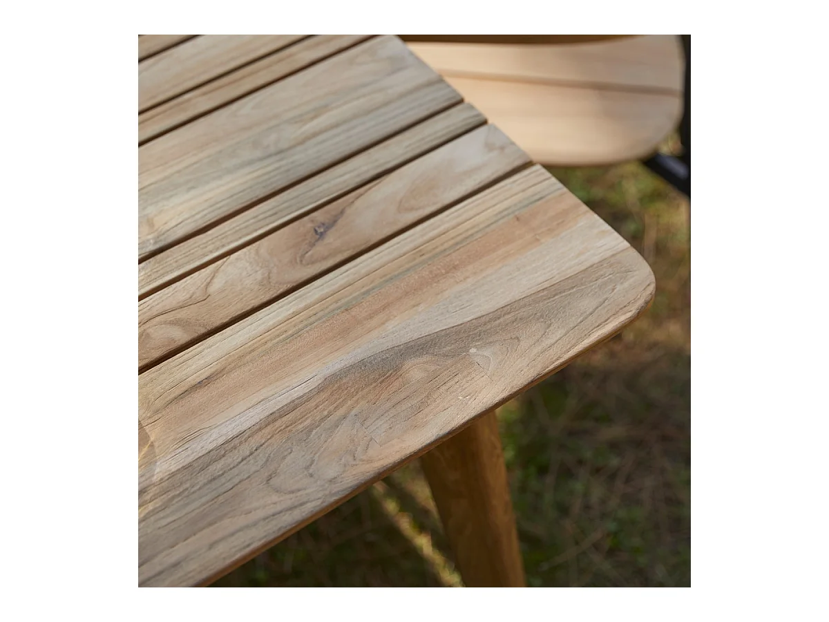 Gartentisch Katrine aus recyceltem Teakholz 200